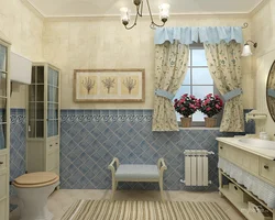 Bathroom design in Provence style photo