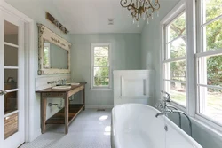 Bathroom design in Provence style photo
