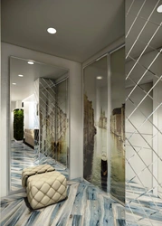 Photo of mirrors in the hallway in a modern style photo