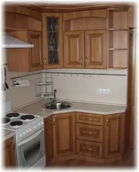 Corner Sink In The Kitchen In The Interior