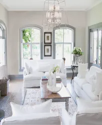 Living Room In White Style Photo