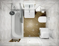 Design of a combined toilet in an apartment