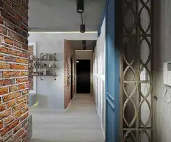 Hallway furniture in loft style photo