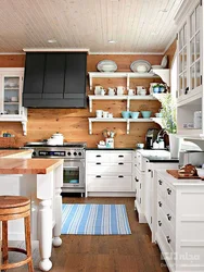 Cover the kitchen with clapboard photo