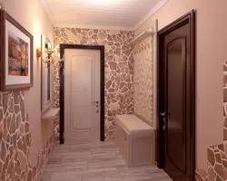 Interior for hallway wallpaper color