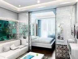 Bedroom hall design with partition