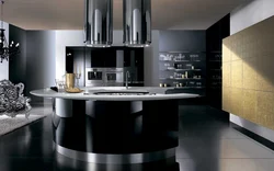 High-tech kitchen photo in the interior