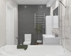 Фото ванной в серо белом цвете