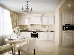 Modern kitchen design in classic style photo