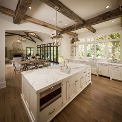 Photo project of a kitchen in a cottage