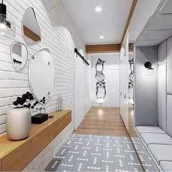 Renovation of a small hallway design in an apartment photo