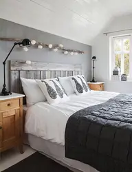 Bedroom design in Scandinavian style photo