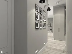 Hallway Design Photo In Gray Tones Photo