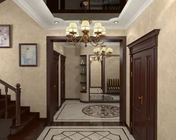 Interior hallway in a country house photo