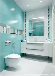 Turquoise bathroom design photo