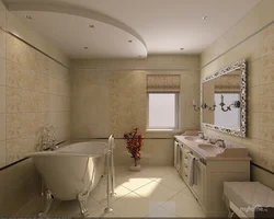 Ванные комнаты дизайн бежевые фото