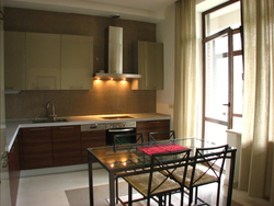 Kitchen interior in modern style 16 sq m photo