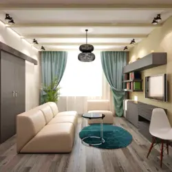 Living Room Interior 15 Sq M In Light Colors