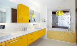 Желтая Плитка В Ванной Фото Дизайн