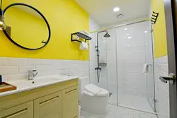Yellow Tiles In The Bathroom Photo Design