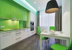 Photo of all light green kitchens