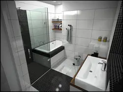 Large bathroom interior
