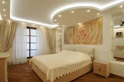 Design Plasterboard Ceiling Bedroom Photo