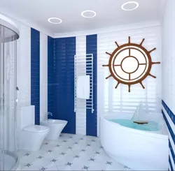 Nautical style bath design