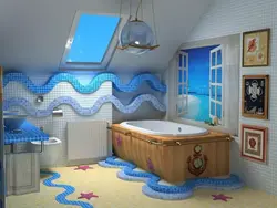 Дизайн ванны в морском стиле