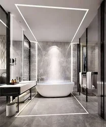 Bathtub in high-tech style photo