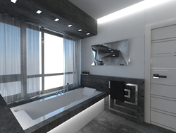 Bathtub In High-Tech Style Photo