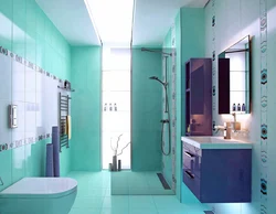 Tiles in a standard bathroom photo