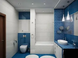 Сучасны дызайн ванны і туалета асобна фота