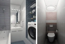 Modern Design Of Bath And Toilet Separately Photo