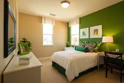 Photo of a bedroom in green