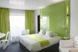 Photo of a bedroom in green