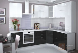 Кухонный гарнитур угловой для кухни фото белый