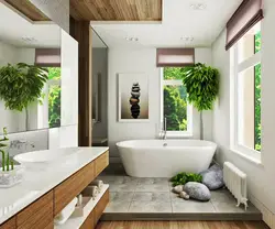 With Bathrooms In A Modern Interior
