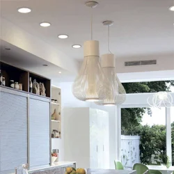 Design Of Ceiling Lamps For The Kitchen Photo