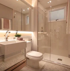 Design Of A Bathroom With A Toilet In The House With A Window