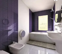 Design of a bathroom with a toilet in the house with a window