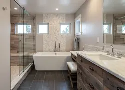 Дизайн Ванной С Туалетом В Доме Окном