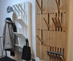 Modern design of hangers in the hallway