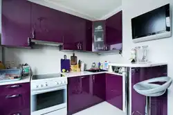 Кухні дызайн баклажан