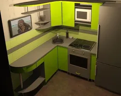 Дизайн кухонного гарнитура углового для маленькой кухни в хрущевке