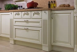 Kitchen design ivory photo
