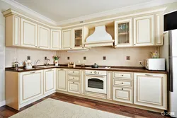 Kitchen design ivory photo