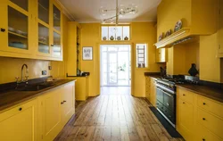 Kitchen interior color combination of kitchen and floor