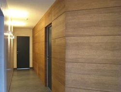 How to cover the walls with laminate in the hallway photo