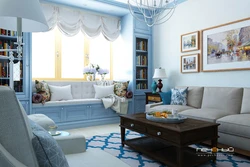 Living Room Interior Design Blue